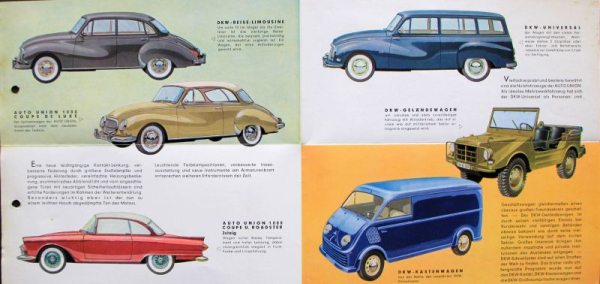 Auto-Union DKW Modelprogram 1959 Carbrochure (7391)